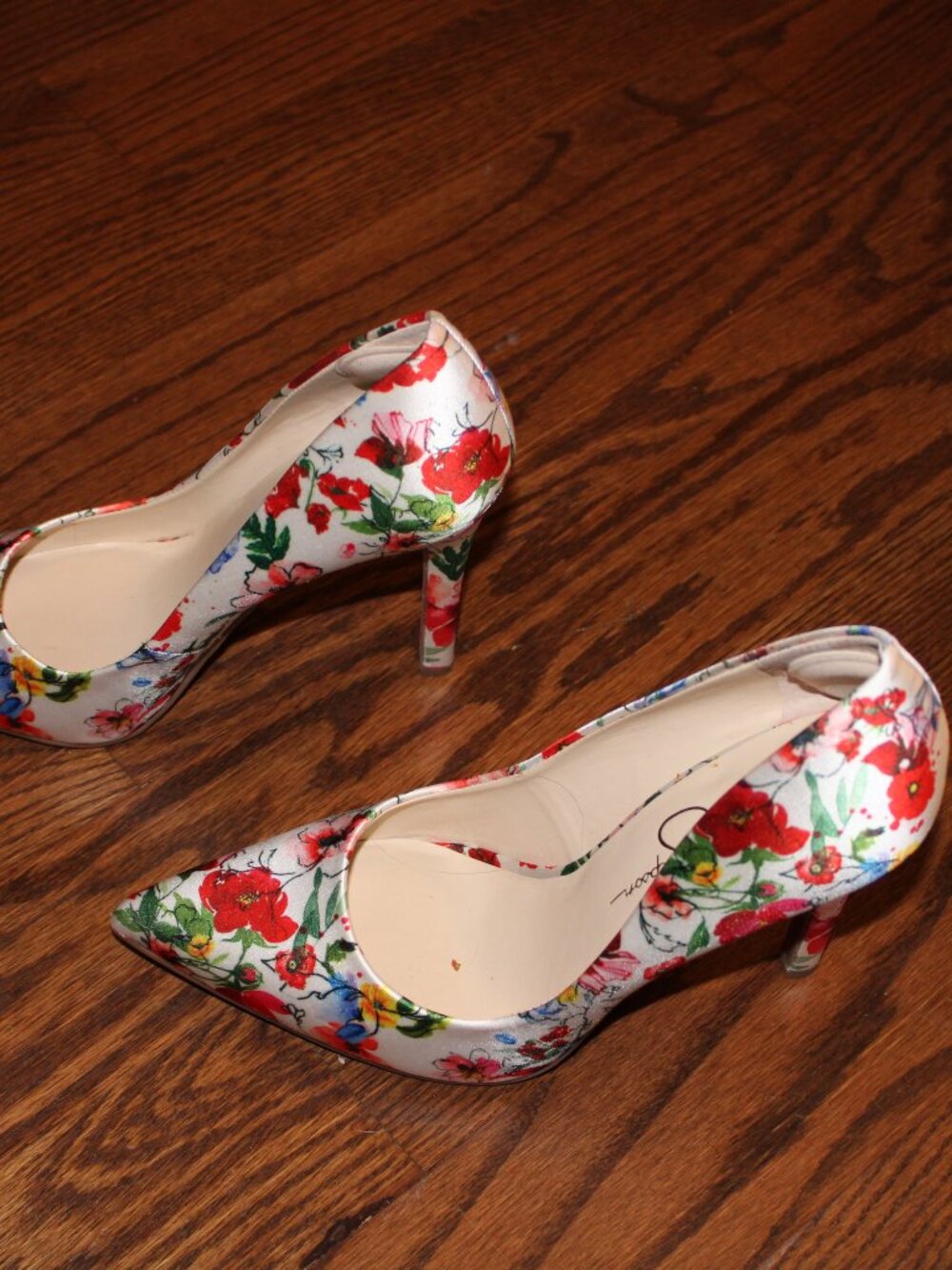 Jessica Simpson Maxwell Floral Print Heels - Picture 2 of 5